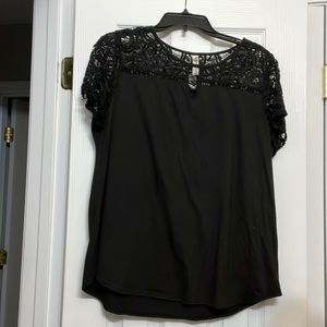 PerSeption Concept Black Shirt with Lace XL